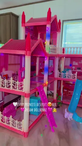 Mi niña interio la amo 😍🩷 les va encantar a sus niñas 😍🤍#dollhouse #princess #kidstoys #pretendplay #giftforgirls 