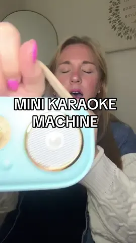 Mini karaoke machine with a superb speaker and 2 microphones? 🎤 say less. This is the perfect gift for literally anyone and everyone! So compact, aesthetically pleasing, and comes in so many fun colors!!  #tiktokshop #minikaraoke #karaokemachine #christmasgiftideas 