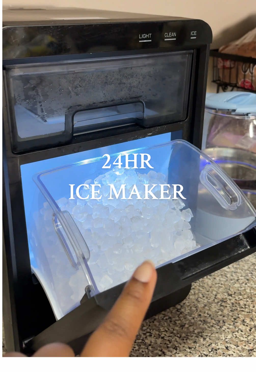 I love a good appliance, but only if it makes sense for my household and my kitchen countertop space 🫣 #icemachine #ice #icemaker #nuggetice #kitchen #KitchenHacks #kitchengadgets 
