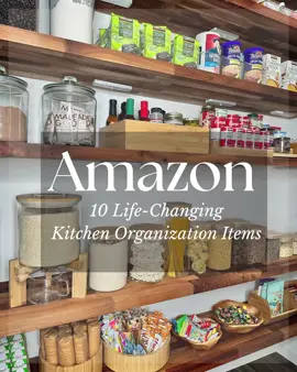 🔗In Bio! 10 Life Changing Kitchen Organization Items 🤍 #amazonkitchen #amazonhome #kitchenorganization #kitchenmusthaves #stayorganized 