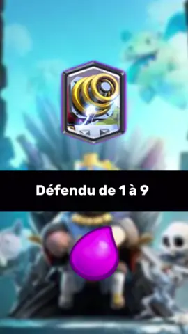 Zappy vs 1 à 9 élixirs  #supercell#clashroyale #zappy 