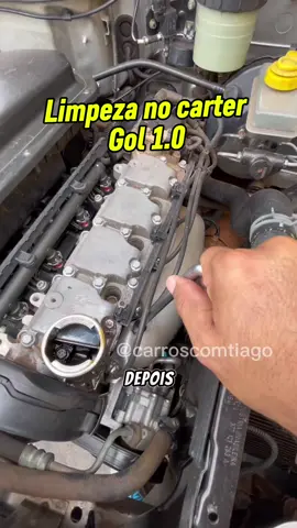 Como fazer a limpeza do carter do Gol 1.0  #carros #motos #dicas #gol 