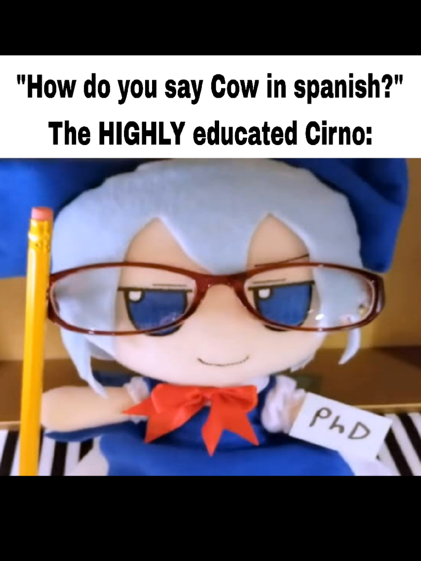 No solo es la más fuerte, es la más inteligente 🤓☝️ #touhouproject #тохо #cirno #bruh #xdd 