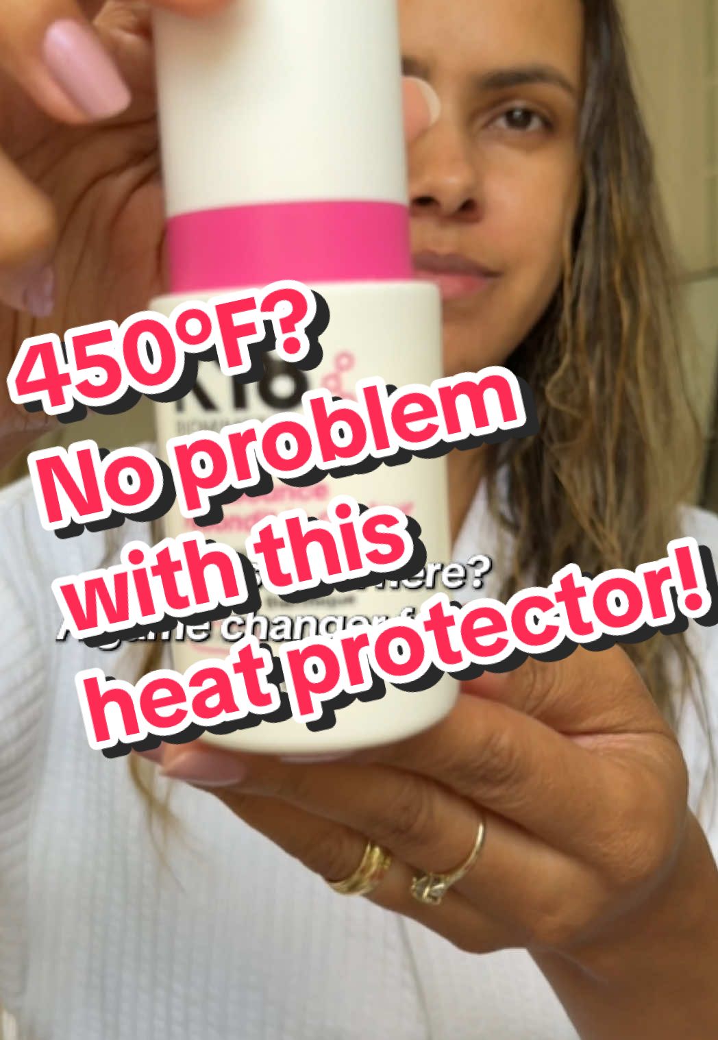 #creatorsearchinsights Say goodbye to heat damage! 🔥💁🏽‍♀️ The K18 HeatBounce protects my hair up to 450°F while leaving it soft, shiny, and healthy. No more fear of blow dryers or flat irons! 💨✨@K18 Hair  #K18Hair #HeatBounce #HairCareRoutine #HeatProtection     