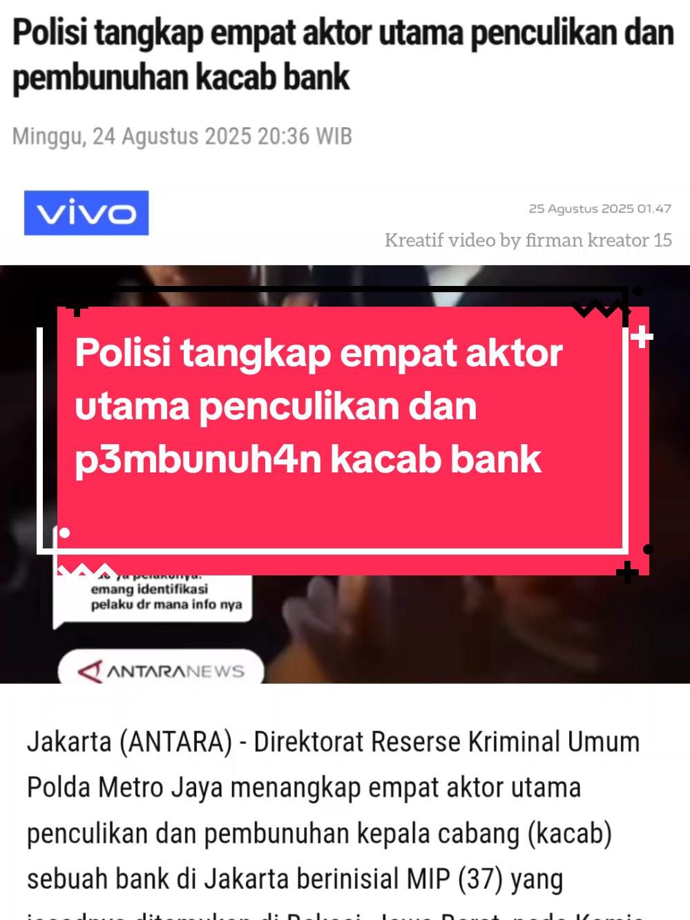 ketangkep juga kan otaknya 👍🙏. by @antaranews  #bri #fyp #foryou #foryoupage #trending 