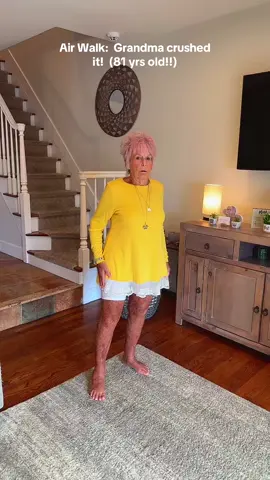 She has been practicing so hard!  She makes it look so easy too!!  🥰. #fyp #airwalk #airwalkchallenge #foryou #trend 