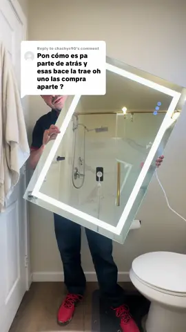 Replying to @chachys90 #mirror #espejo #led #espejo con tres diferentes tonos de luz, el espejo que no se empaña