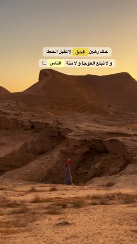 خلك رهين الحق لا تقبل الخطا ‏و لا تبلع العوجا و لا منة الناس ..! #شعر #قصيد #عمار_آل_موسى⚔️🦅 #fyp #foryou 