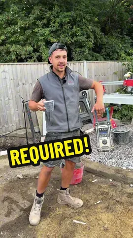 It’s not just shovels and wheelbarrows needed to get the job done! #landscaping #radio #tea #gardentok #fyp 