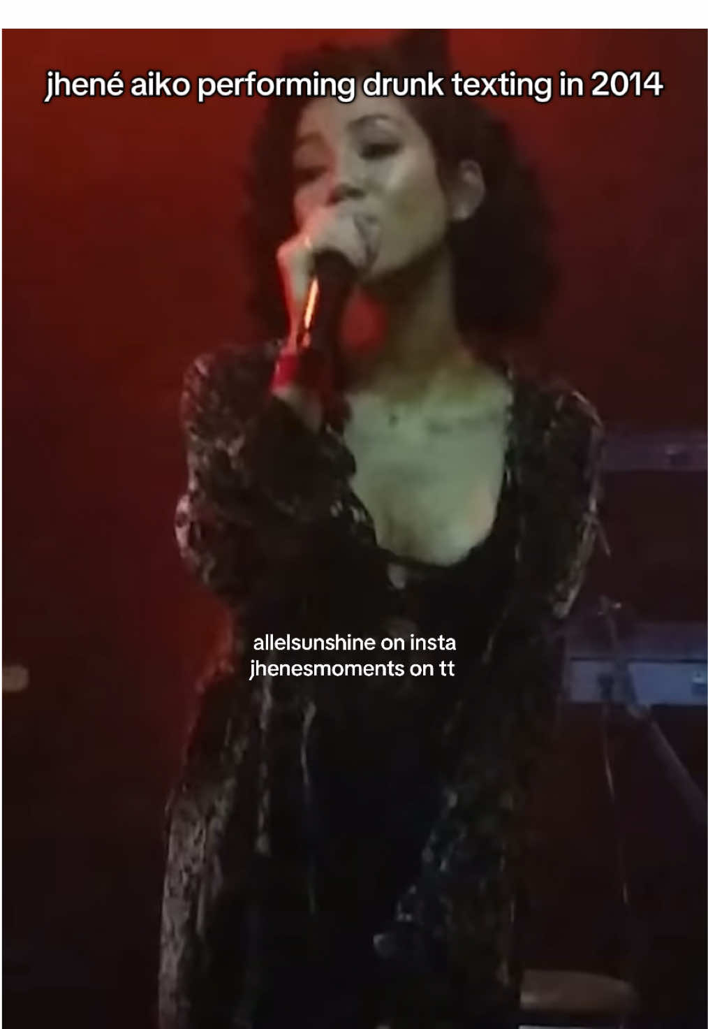 jhené aiko performing drunk texting in 2014. #jheneaiko #jheneaikomusic #jheneaikofan #boost #jhenéaiko 
