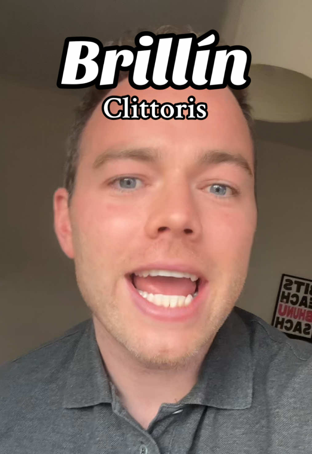 How to say “clittoris” in Irish ✅  How to find the clittoris 🥴 #Gaeilge #Irish #learngaeilge #gaylgeoiri #LearnIrish  