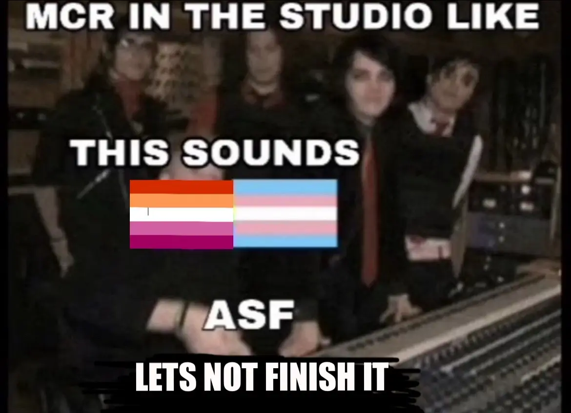 I KNOW it doesn’t fit in with the theme of album so that’s probably why they didn’t move forward with the song but,,,,,can they play it live at least ONCE for me #mcr #mychemicalromance #gerardway #theblackparade #notthatkindofgirl 