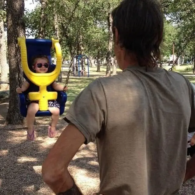 I had someone edit these pictures to make it look like my Dad was pushing Coralee in the swing like he did with Zaycee. I miss you Dad! 3/4/15 💔💔💔💔💔💔💔💔💔