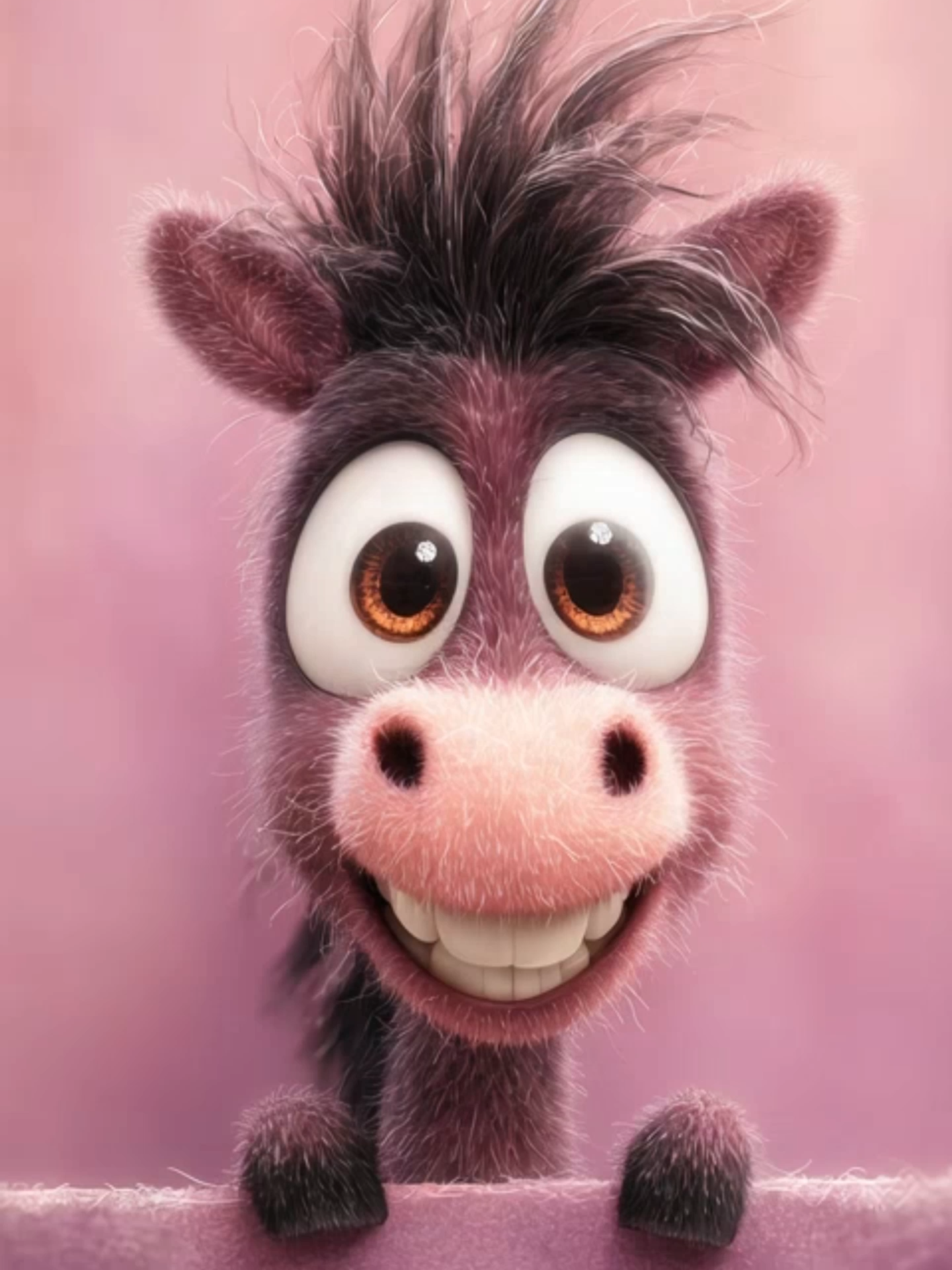 Live Wallpaper | Goofy Horse Vibes #tinyhorse #livewallpaper #funnymode #cutehorse #cartoon #pony #whimsical #tongueout #funnyanimal #aivideo #phonewallpaper #fyp