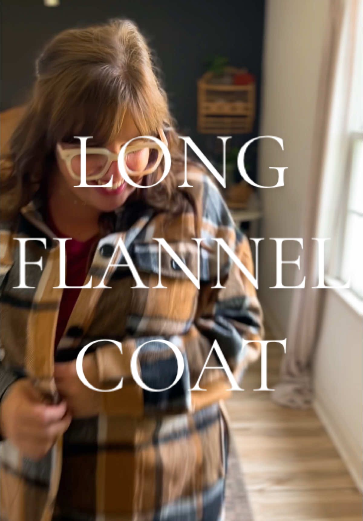 Get fall ready with this long flannel coat!! It’s so pretty and it’s perfect for the cooler weather! I can’t wait to wear this!! 