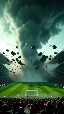 Would you run… or freeze in fear? 🌪️👇” #Tornado #StadiumCollapse #PixVerse #AIshorts #DisasterTok   