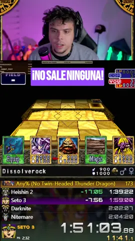 Teniendo un baraja repleta de cartas buenas no salen nada!!# YuGiOh #Megamorf #Gaming #Frustración #RecordMundial