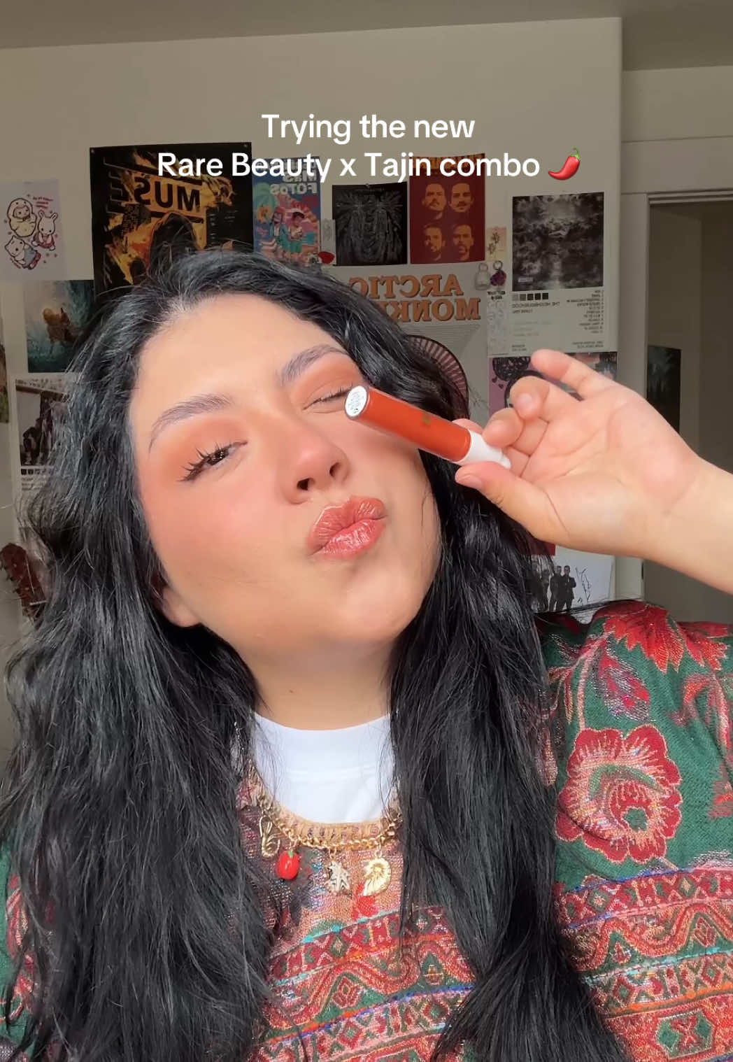 In simple words: I love it! 🌶️♥️ @Selena Gomez @Rare Beauty @TajinUSA Official Account  #rarebeauty #tajin #selenagomez #makeup #rarebeautytajin 