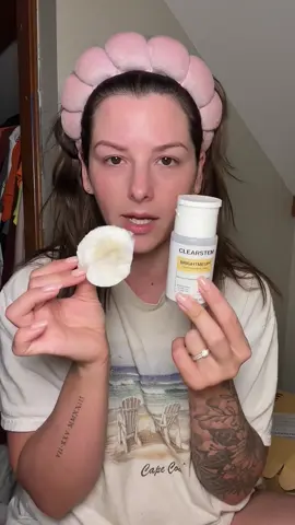 Bury me with @CLEARSTEM Skincare BRIGHTMEUP  #GentleExfoliation #SkinConfidence #clearstemskincare 