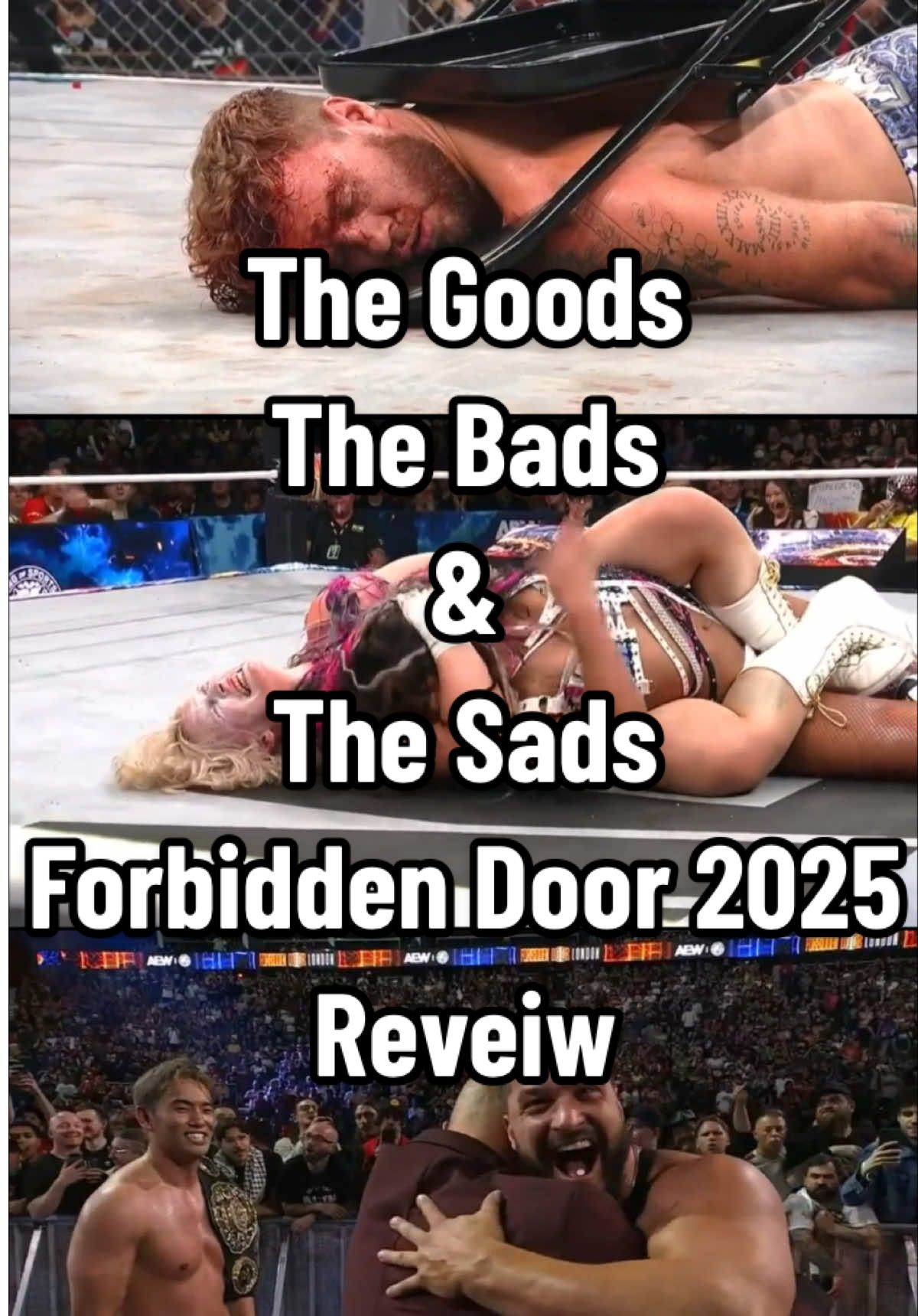 They took out my glorious twin William Peter Charles Opsreay 😭😭😭 #ashewayne #aew #wrestlingcommunity #wrestlingtiktok #aewforbiddendoor 