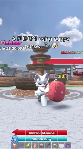 The way he rage quit at the end.. 😭 Mopping people in baddies as a furry! with puppy purse 🤩 #baddiesroblox #robloxbaddies #baddiescheckmark #moppingpeopleinbaddies #furry 