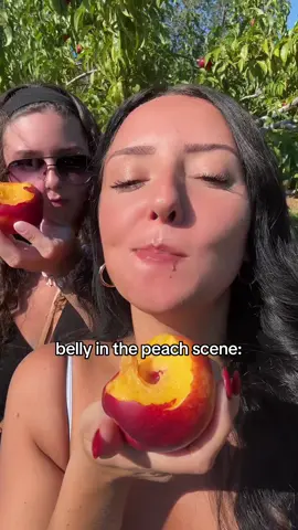 we went peach picking and HAD to do this #peach #tsitp #peachscene #fruit #fruitmukbang 