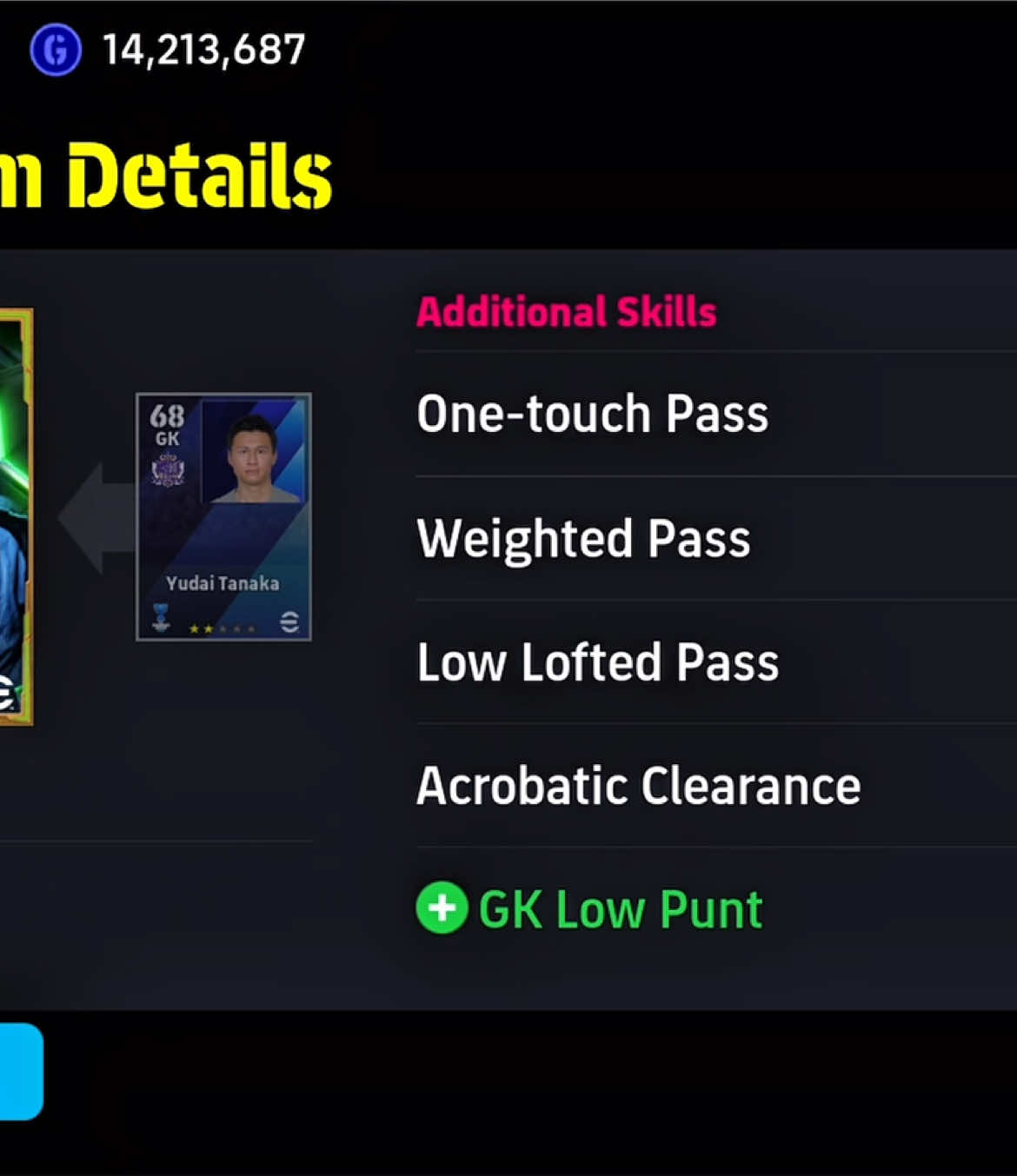 GK Low Punt skill… #efootballmobile #efootball #efootball2026 #gaming 