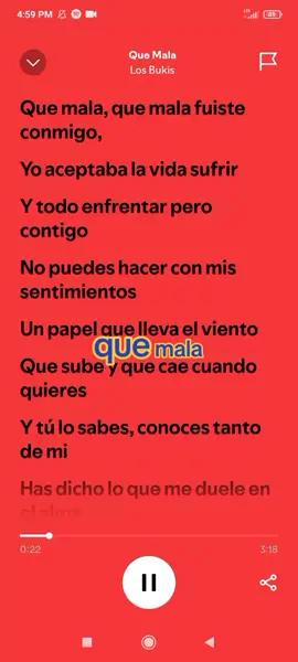 Que Mala - Los Bukis  #quemala #musica  #videoconletra  #spotify 