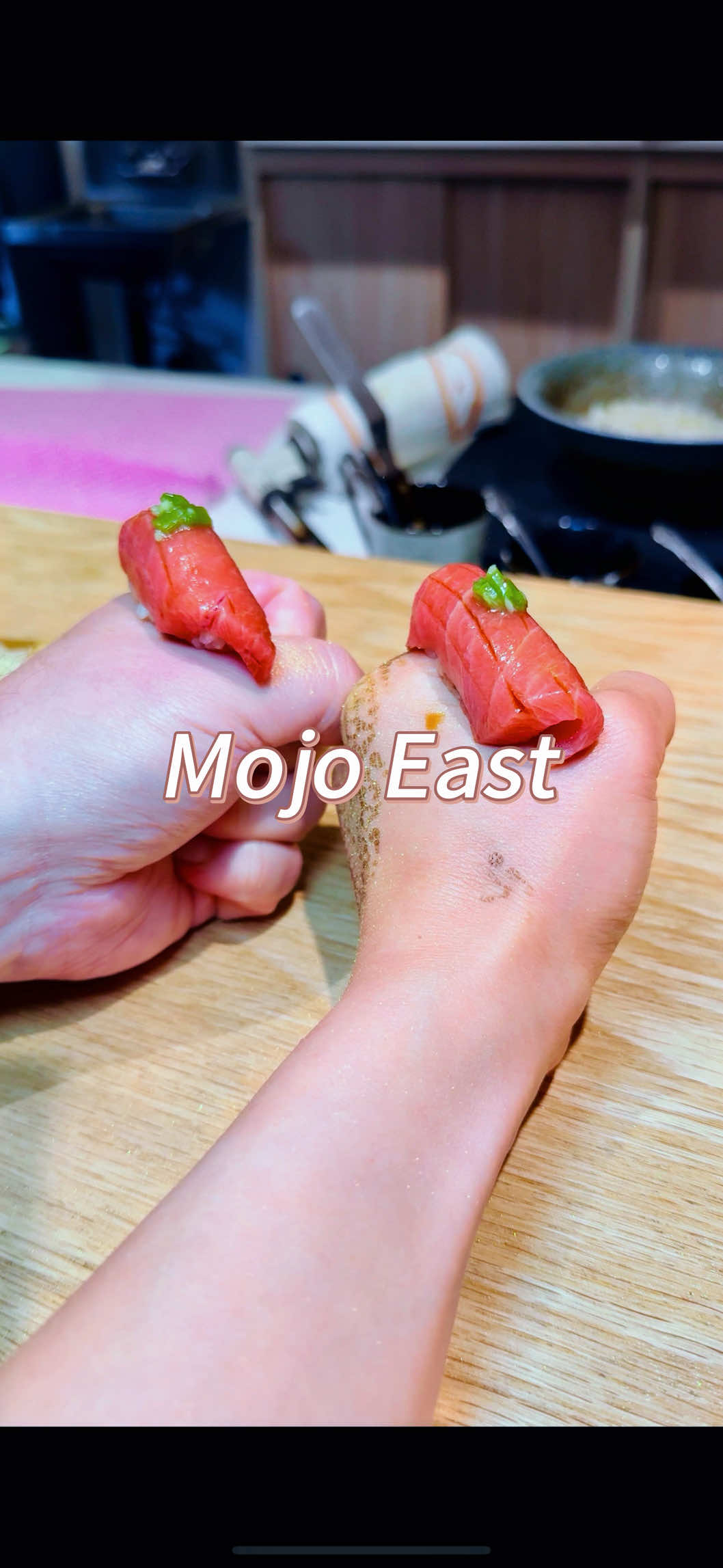 NYC omakase for $55 with no tipping allowed?? 🤯 This Japanese place is serving uni, toro, wagyu & foie gras salmon at a price that feels way too good to be true. One of the BEST deals in the city. This is a must try omakase or Japanese restaurant in NYC! Check out @Mojo East  #creatorsearchinsights #omakase #japanesefood #sushi #nycfood 