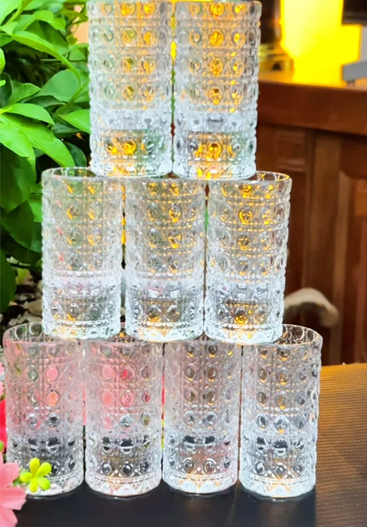 Combo 10 ly thủy tinh uống tỉu 51k#emtuyettaphoa #xuhuong #lyuongtiu #lyuongrieu 