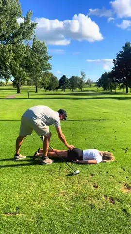 When your husband is an expert golfer and can hit that ball off that 🍑#golf #volvikgolfballs #taylormade @Riley Duehr5 