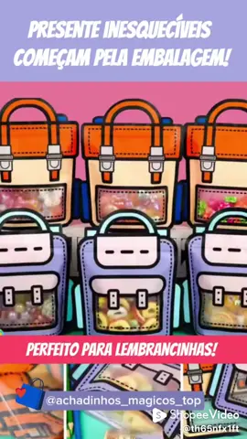 🎁 Sacos de presente lindos e práticos - Surpreenda em cada detalhe! 💡 Ideais para: ✅ Aniversário ✅ Graduação ✅ Escola ✅ Dia das Crianças ✅ Lembrancinhas criativas 🔥 Deixe seus presentes ainda mais especiais com muito estilo e economia! 🛒 Saiba mais no link abaixo 👇 🔗 https://br.shp.ee/aedmcv4?smtt=0.0.9 #sacolinha #lembrancinha #presente #embalagem  #papelaria  @Achadinhos Mágicos Top  @Achadinhos Mágicos Top                        