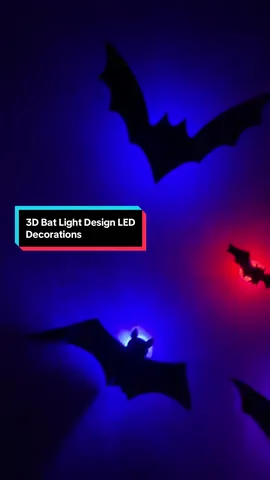 3D Bat Light Design LED Decorations #batlight #3dlight #halloween #halloweendecoration #decoration 