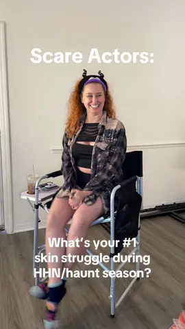 It’s spooky season, which means if you’re a scare actor (shout out to all my HHN scare babies!) your skin is about to go *through it* with harsh paints and prosthetics. Comment with your skin prep or skin care questions for me!  #skincare #halloween #hauntmakeup #fyp #trendingvideo 