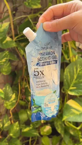 LUXE ORGANIX HYALURON SOOTHING GEL Youthful White 5X hyaluronic Acid+Niacinamide #luxeorganix #soothinggel #hyaluronicacid #niacinamide #skincare 