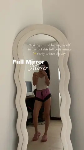 Self-love starts here 👉 harap sa mirror, hype, then go conquer the day ✨#bestpurchase #homedecor #fullbodymirror #mirrorforgirls #aestheticfullbodymirror @MAXCOOK 