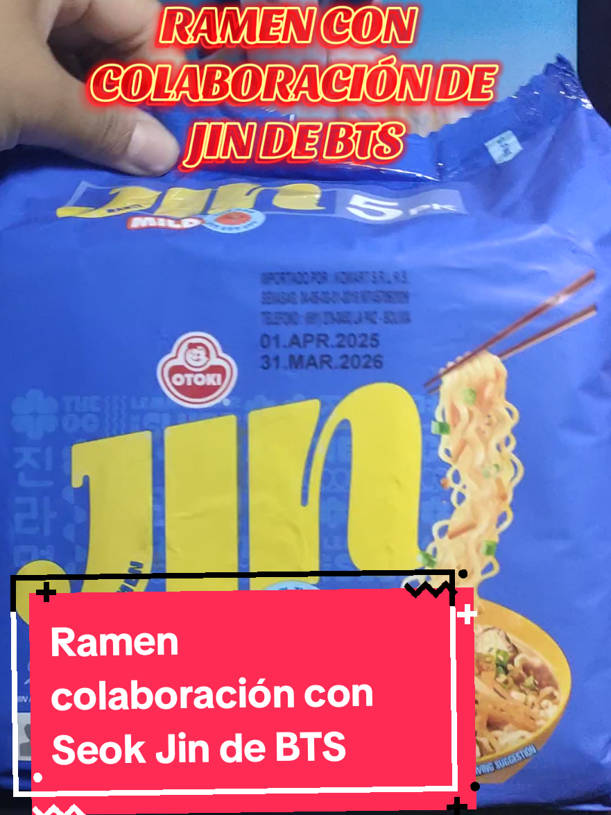 Al fin tengo mi ramen de Jin❤️❤️❤️🤭🤭🤭🤭#seokjin #rameinyuk #btsarmy #colaboración  #bts 