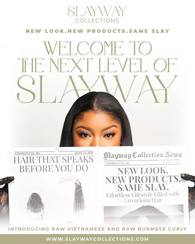 New look. New products. Same Slay.. - This isn’t a rebrand, it’s a reset! We have a new logo, new website, new textures, and so many more new products on the way. Check out our new SlayWay era with the link in bio.. and stay tuned for more😘🤍 - https://slaywaycollections.com Makeup: @mua_sk  Photographer: @Berto | Charlotte Photographer 