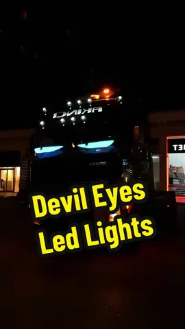 Devil eyes pop!That cool,wild vibe hits different #ledlights #evileyes #CarTok #truck #TikTokAutoCampaign #ledpanel #devilcar #led #trucksoft #leddisplay 