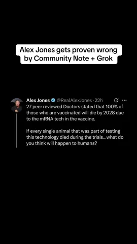 Alex Jones and MAGA supporters get proven wrong by Community Notes and Grok Send in tweets to get featured! . . . DISCLAIMER: This video was made for educational purposes. The audio in this video was created with artificial intelligence. I do not take credit for the tweets and statements made in this video, and in no way do I intend on infringing on their creative integrity, or plagiarizing their work. However, this video was created by me, strictly for educational purposes and to spread awareness about social/political issues, with my own dramatic effect. #fyp #lamusicfestival #kamala #gavinnewsom #trump 