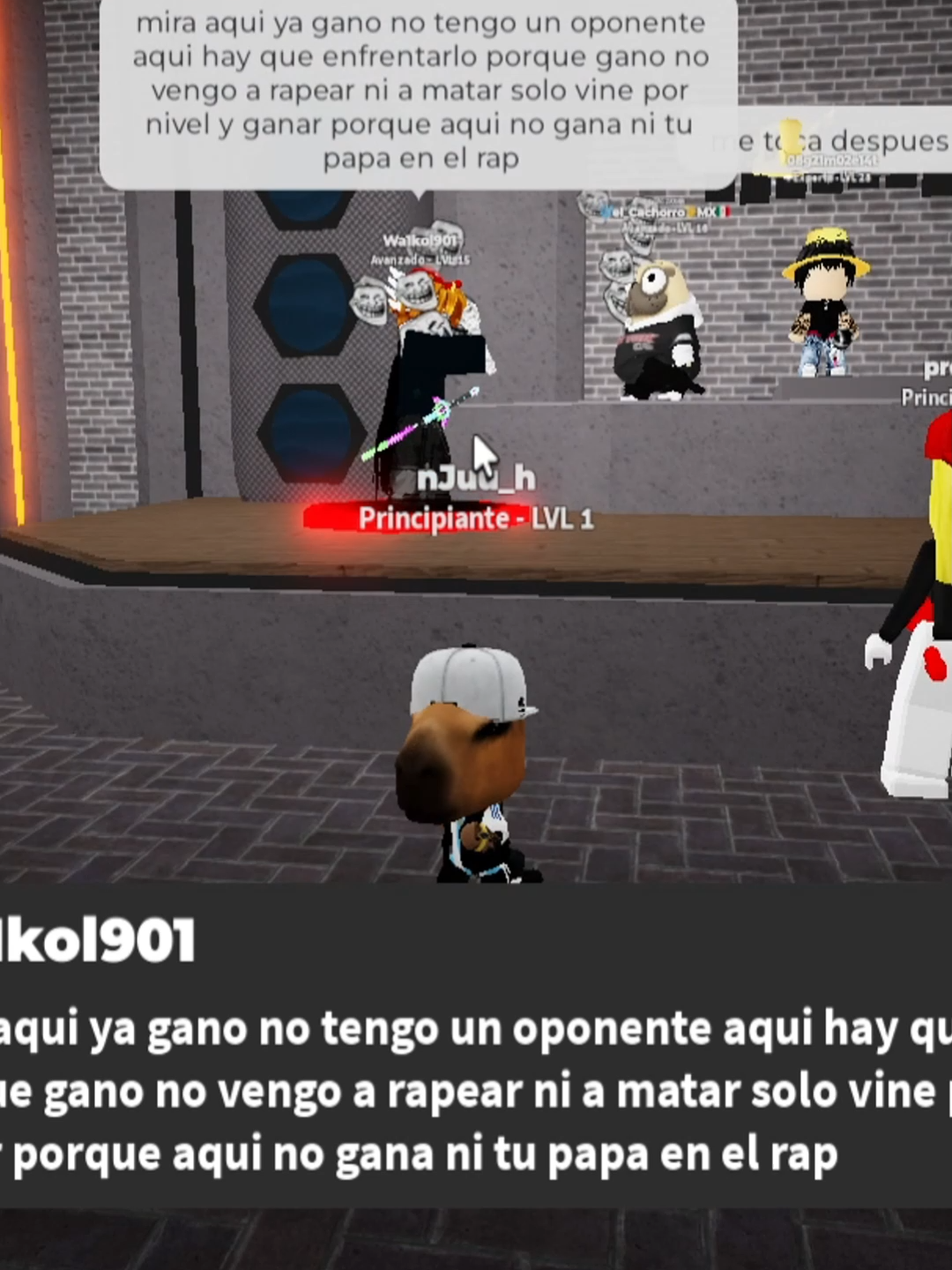 BATALLA DE RAP en ROBLOX #robloxfyp #rap #micup #vc #naguh #fyp #roblo