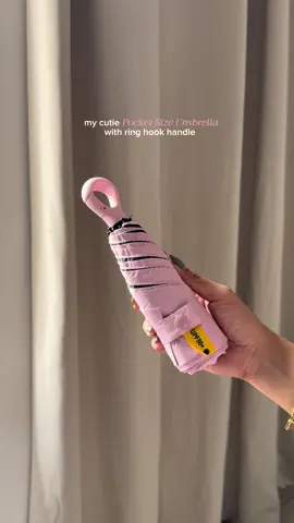 pocket size umbrella with hook! #pocketsize #miniumbrella #miniumbrellawithcase #umbrella #payong 
