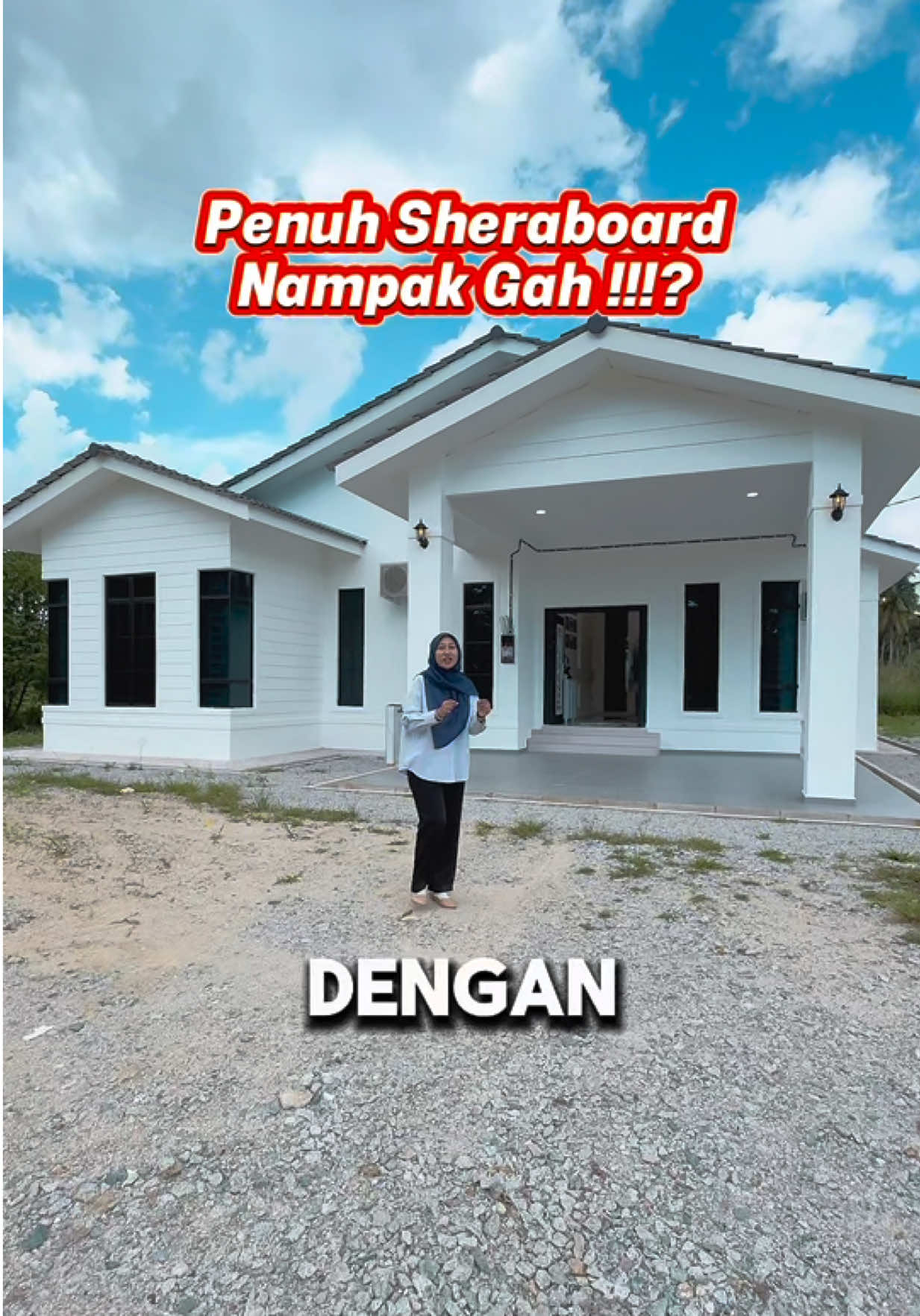 Penggunaan Sheraboard memang membuat rumah tampak lebih gah dimata semua 😍 #mahligaiidaman #binarumahkelantan #kontraktorkelantan #fyp 