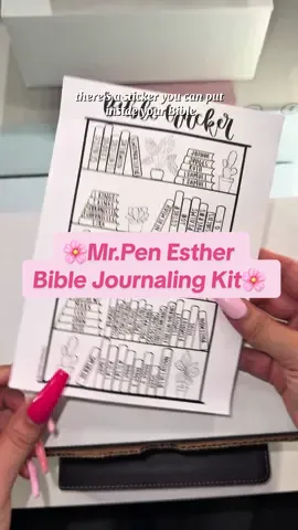Soo much comes in this kit ✨  - - #biblejournaling #mrpen #christiantiktok #biblestudy #tiktokshop 