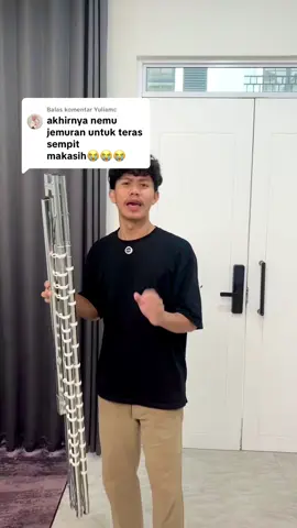 Membalas @Yuliamc ada nih ka jemuran dari stainless steel untuk teras sempit dan gak banyak makan tempat #jemuran #jemuranbaju #jemuranstainless #jemuranlipat #jemuranstainlesssteel