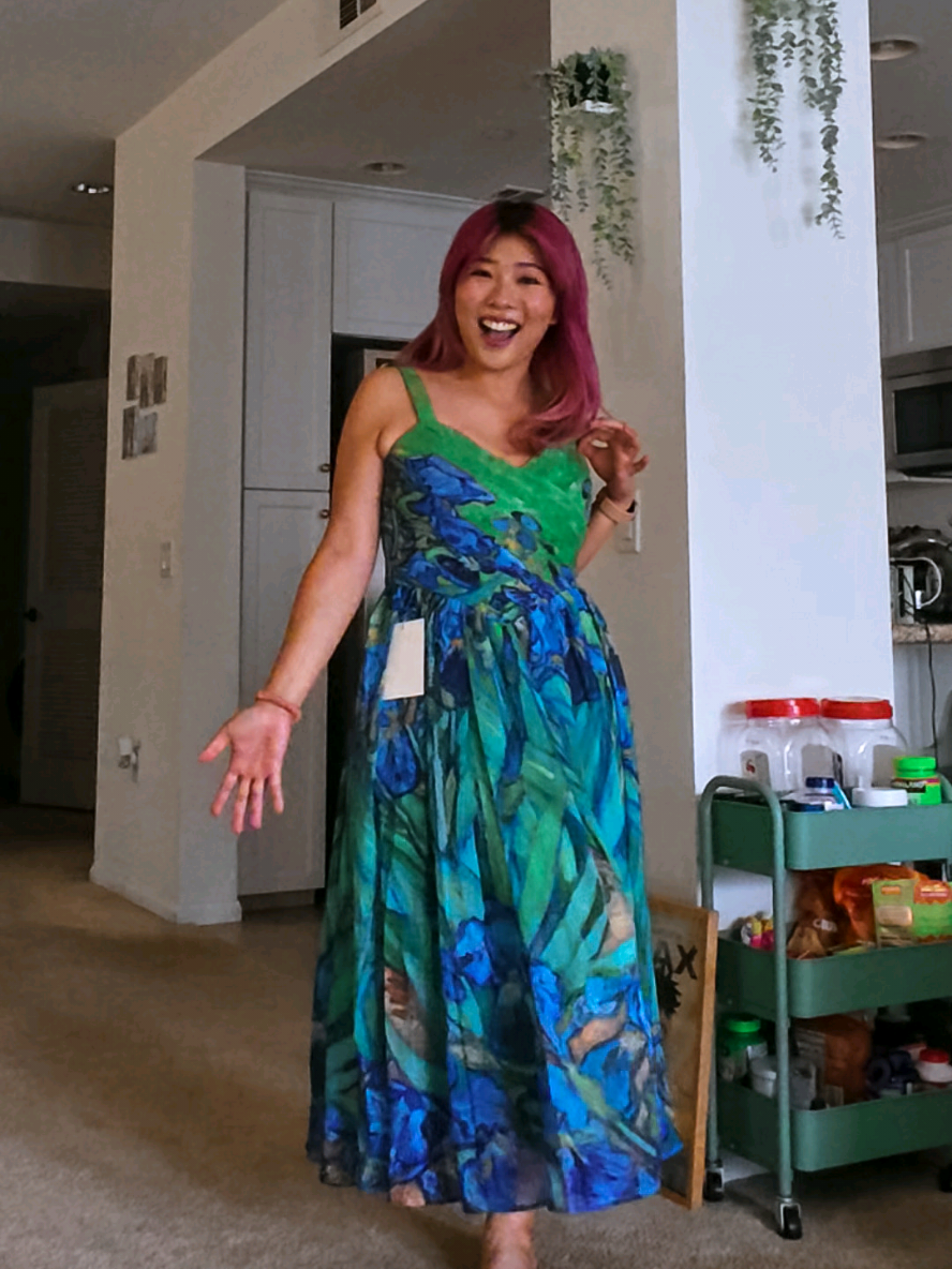 If Van Gogh painted a dress 💙🌸 @jessakae #jessakae #weddingguest 