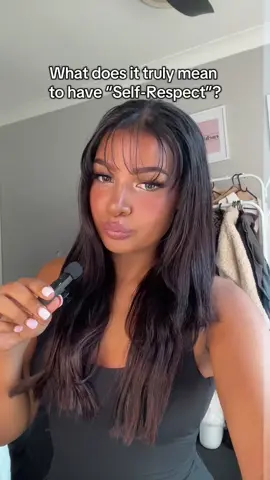 Self respect goes further than what you wear. #SelfRespect #selfempowerment #Boundaries #HighValueWoman #fyp 