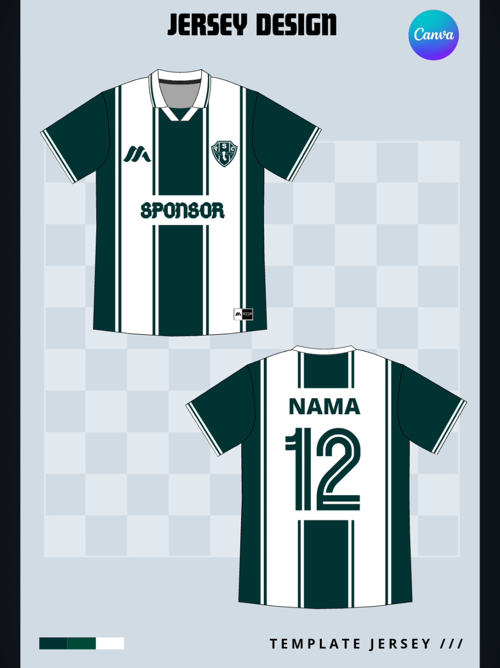 cara buat desain jersey mudah di apk canva #mockup #desain #jersey #canva #fyp 