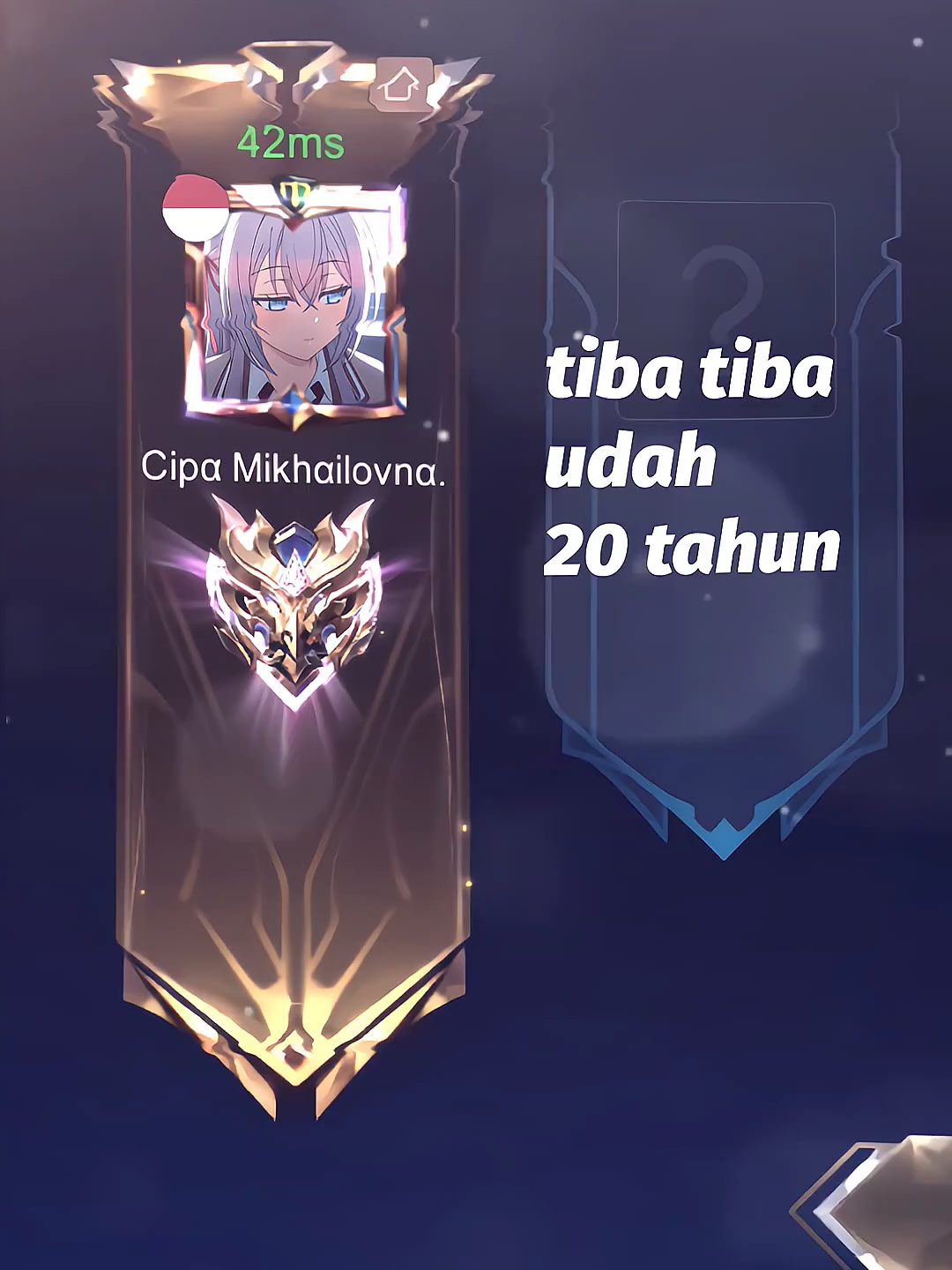 maap yah atmin introvert. #ml #mobilelegends 