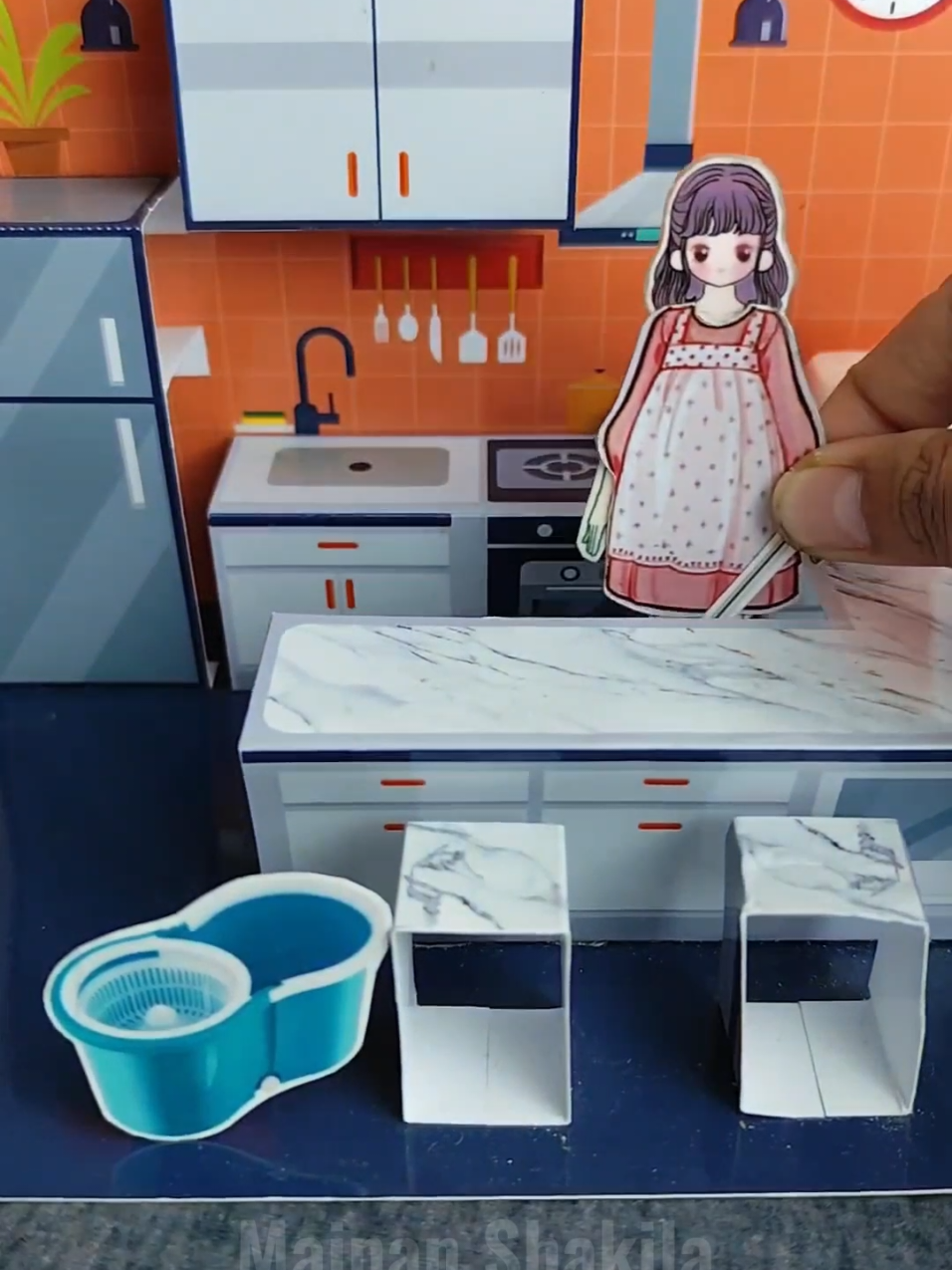 gagal rebahan #shakilamedia #mainanshakila #paperdoll #rakaraya 